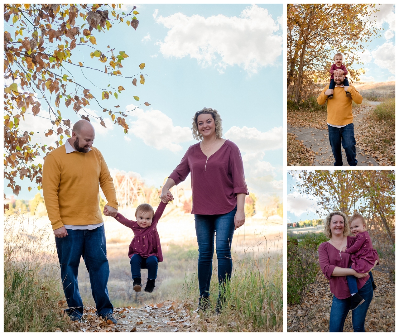 Family portrait photographer in aurora colorado tallyns reach 80016 - family of 3 christmas photos - mackenzie carullo